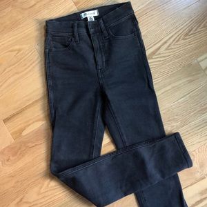 MADEWELL SIZE 24 BLACK SKINNY JEANS